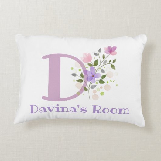 Initiale & Nom avec Coussin d'accentuation de desi (Dos)