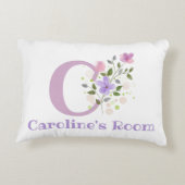 Initiale & Nom avec Coussin d'accentuation de desi (Dos)