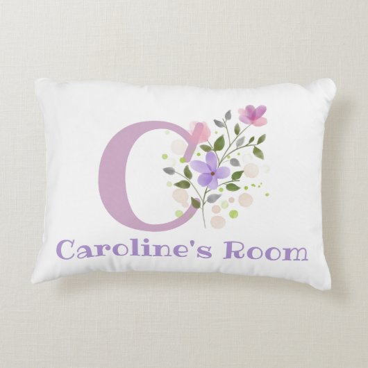 Initiale & Nom avec Coussin d'accentuation de desi (Dos)