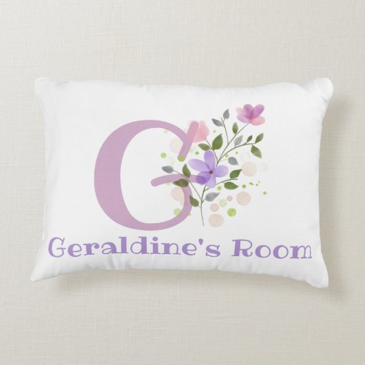 Initiale & Nom avec Coussin d'accentuation de desi (Dos)