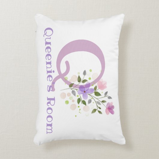 Initiale & Nom avec Coussin d'accentuation de desi (Devant(Vertical))