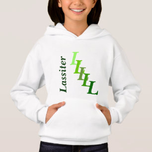 Initiale nommée et décalée de T-shirt - en vert