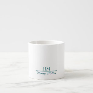 Initiale personnalisée et nom Espresso Mug