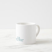 Initiale personnalisée et nom Espresso Mug (Devant droit)