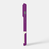 Initiale Personnalisée Gras, Rayure Violette et Ro (Côté gauche)