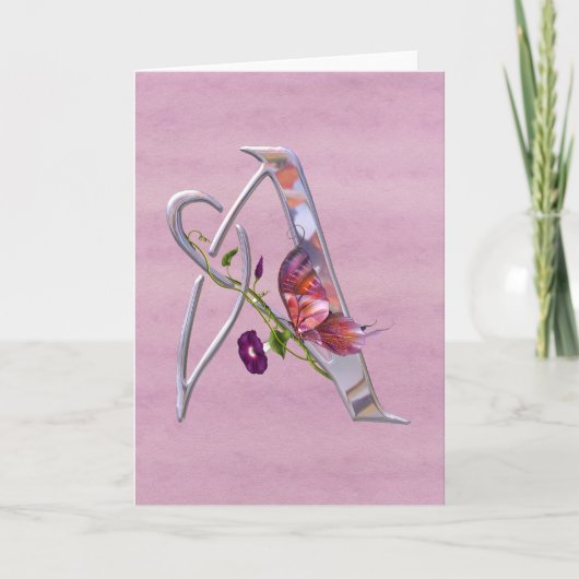 Initiale précieuse A de papillon (Devant)