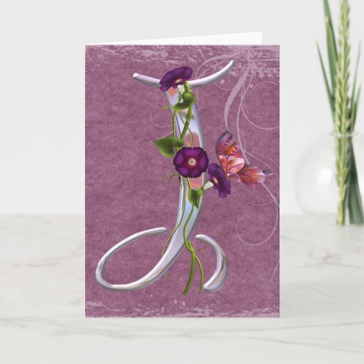 Initiale précieuse J de papillon (Devant)