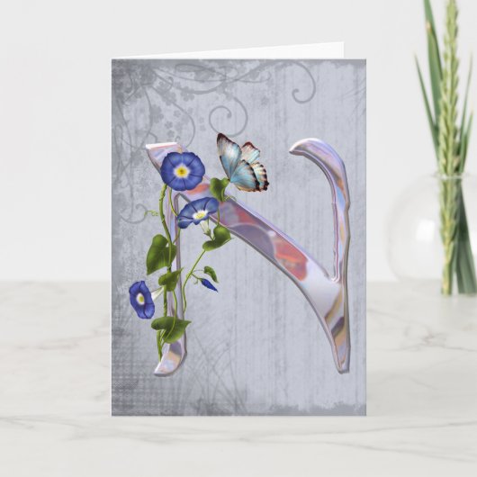 Initiale précieuse N de papillon (Devant)