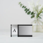 Initiale sur des cartes de visite de fibre de (Debout devant)