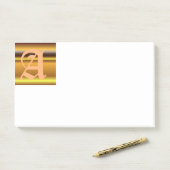 Initiale Un Monogramme Post-It Notes (Sur un bureau)