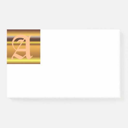 Initiale Un Monogramme Post-It Notes (Devant)