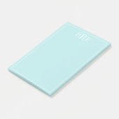 Initialen Aqua Post-it® Notes (Schuin)