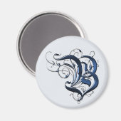  INITIALEN B MAGNEET (Voorkant / Achterkant)