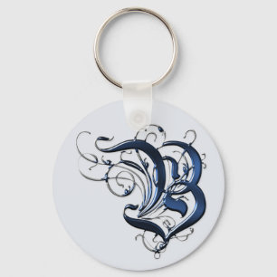 Initialen B Sleutelhanger