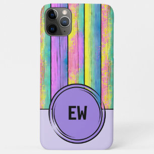 Initialen eenkleurige kleuren paars toevoegen iPhone 11 pro max hoesje