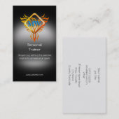 Initialen, Flaming Phoenix, Personal Trainer Visitekaartje (Voorkant / Achterkant)