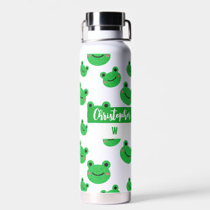 Initialen Froggy Eenvoudig Modern Plezier Waterfles