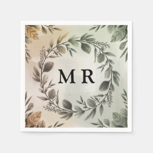 Initialen Krans - Elegant Monogram Servet