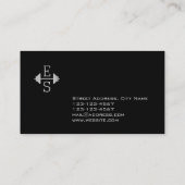 Initialen logo moderne stijl visitekaartje (Achterkant)