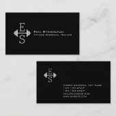 Initialen logo moderne stijl visitekaartje (Voorkant / Achterkant)