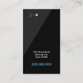 Initialen logo monogram smartphone visitekaartje (Achterkant)