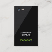 Initialen logo monogram smartphone visitekaartje (Achterkant)