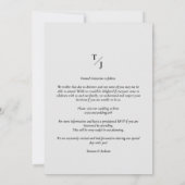 Initialen met het effect op de transparantie van h save the date (Achterkant)