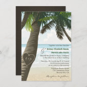 Initialen met palmbomen kaart (Voorkant / Achterkant)