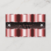 Initialen met piepschuine rode en zwarte mousseren visitekaartje (Voorkant)