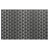 Initialen Monogram | Zwart wit Stof (Yard (91,4 cm))
