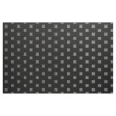 Initialen Monogram | Zwart wit Stof (Yard (91,4 cm))