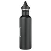 Initialen Monogram | Zwart wit Waterfles (Rechts)
