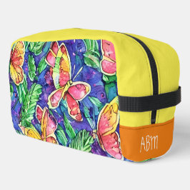 Initialen Mooie verjaardagscadeau  vlinder Toilettasje