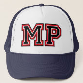 Initialen "MP"-monogram Trucker Pet (Voorkant)