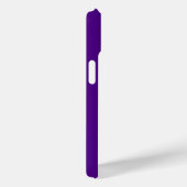 Initialen naam Minimalist Solid Deep Violet Case-Mate iPhone Case (Achterkant / Rechts)