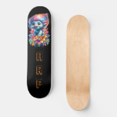 *~* Initialen Neon Haar Rainbow AP89 Troll Skateboard (Voorkant)