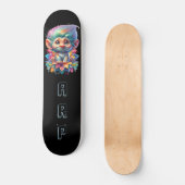 *~* Initialen Neon Haar Regenboog Troll AP89 Skateboard (Voorkant)