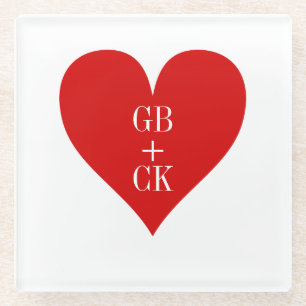 Initialen Onderzetter van glas