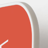 Initialen Oranje Pickleball Paddle (Links Detail)