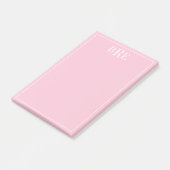Initialen Roze Post-it® Notes (Schuin)