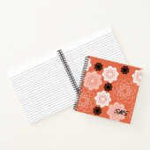 Initialen Succulent Symmetrie Terracota Notebook Notitieboek (Binnen)
