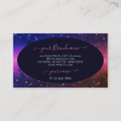 Initialen van de Amerikaanse Glitter Stars Visitekaartje (Achterkant)