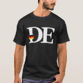 Initialen van de Duitse vlag en het land T-shirt (Voorkant)