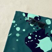 Initialen van de kleurrijke schilderplaat van de k strandlaken (In situ)