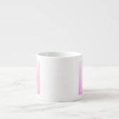 Initialen van paar | Subtle roze gradatie Espresso Kop (Voorkant)