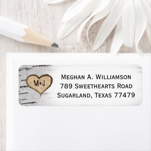 Initialen voor het baarmoederlijk bruiloft etiket (Insitu)