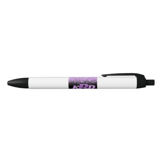 Initiales Alphabet Violet & Stylo Noir (Haut)