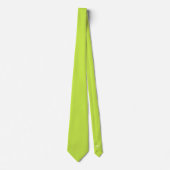 Initiales cachées vert citron vert Cravate couleur (Devant)