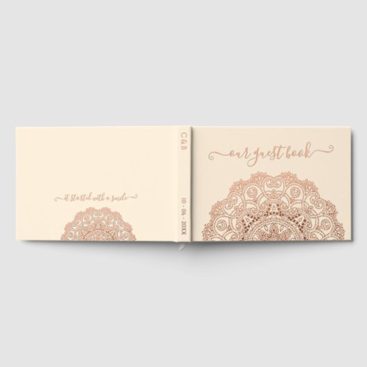 Initiales Chic Couple Floral Mandala Gold (Complet)