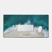 Initiales côtières de la plage de l'océan bleu (Clavier et souris)